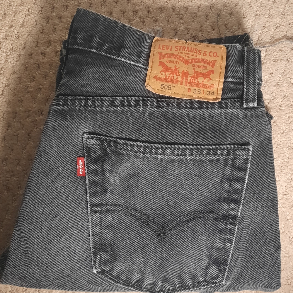 Authentic Levi's Charcoal Grey Jeans